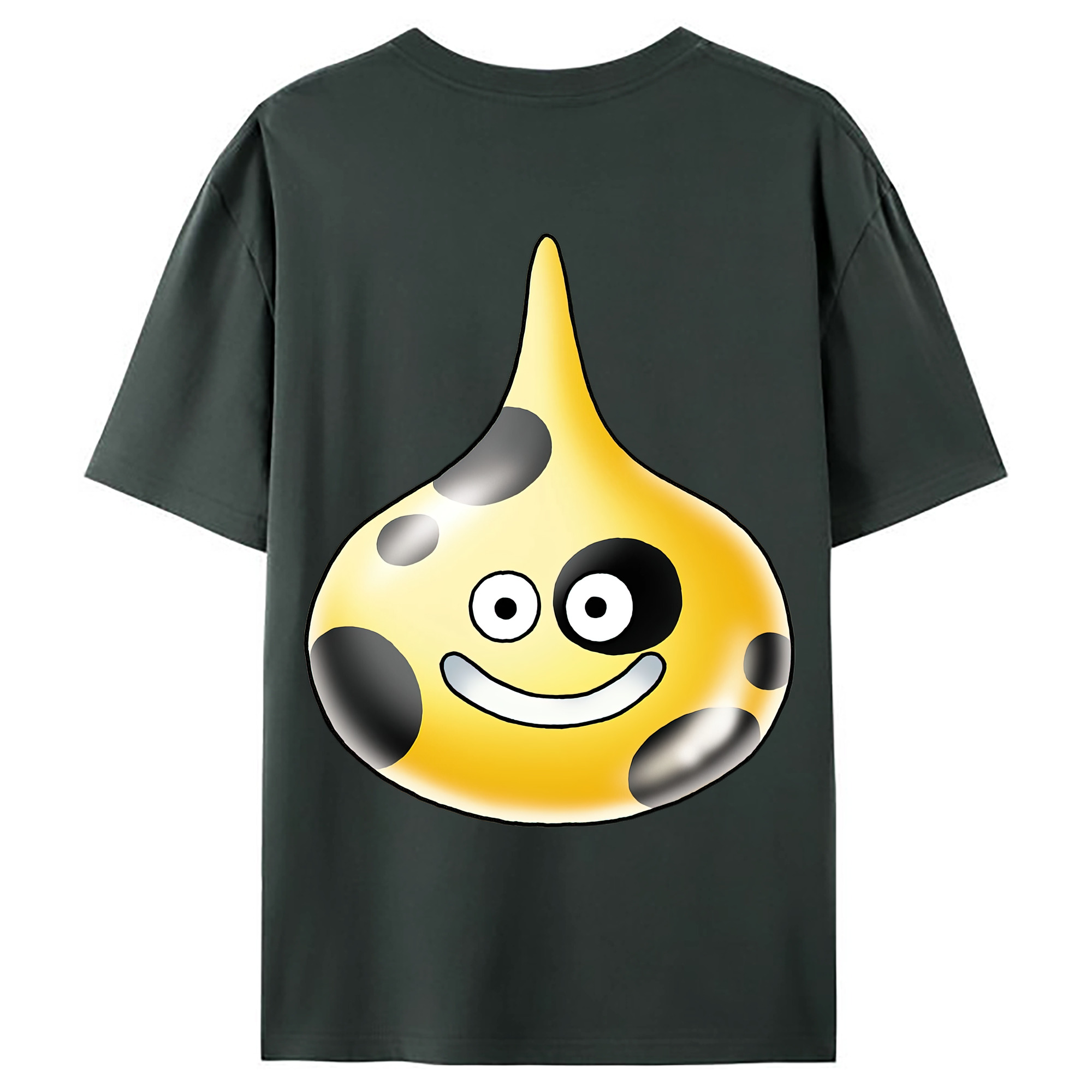 （画像用） ドラゴンクエスト Doragon Kuesuto Dragon Quest 綿100％ メンズ半袖Tシャツ（バックプリント） 通気性